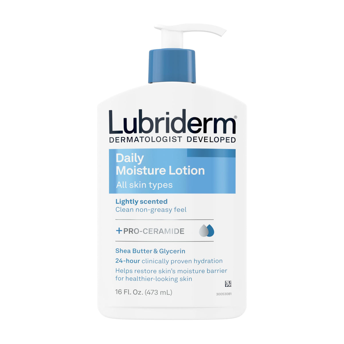 Lubriderm Daily Moisture Lotion With Shea Butter & Glycerin, 16 Fl. Oz (Pack Of 6)