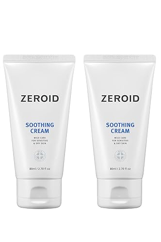 Zeroid Soothing Cream - Korean Dermocosmetic, 5.4 Fl Oz, Hydrating Skin Relief