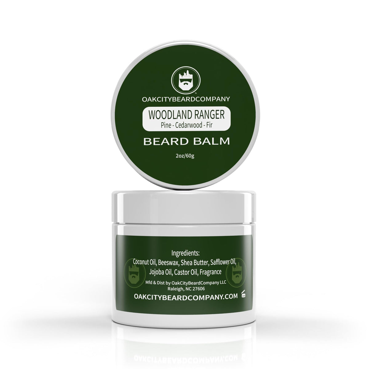 Oak City Beard Co. Woodland Ranger Beard Balm - 2Oz Pine Cedarwood Fir Conditioner