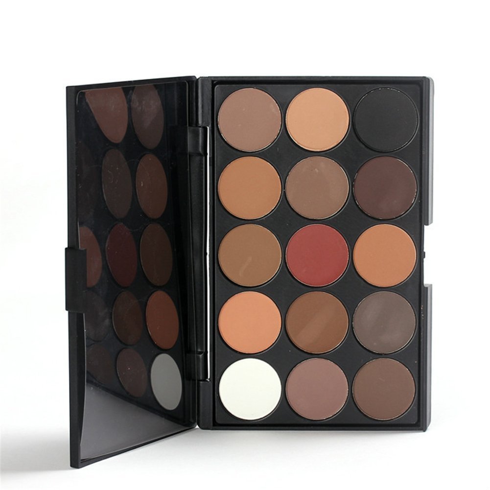 Pure Vie 15 Color Highlight Eyeshadow Palette - Highly Pigmented Matte & Shimmer Makeup Set