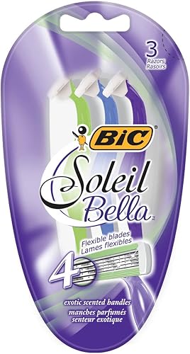 Bic Soleil Bella Scented Disposable Razors For Women, 3-Count Pack Of 3