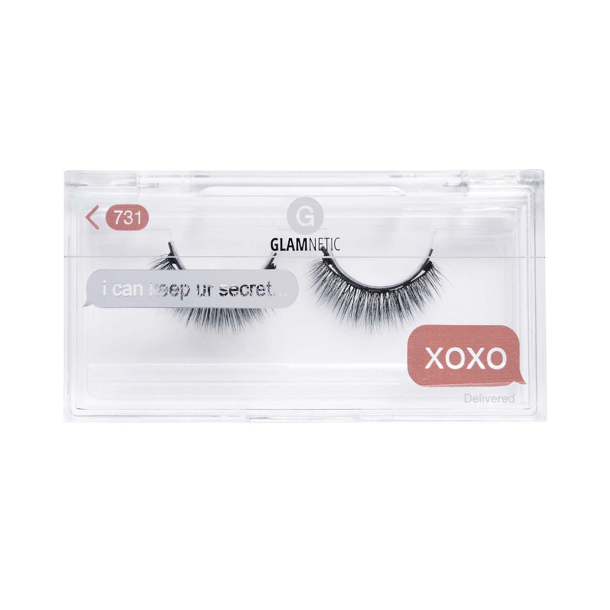 Glamnetic Xoxo Magnetic Eyelashes - Short Faux Mink, 60 Wears, High Volume, 1 Pair