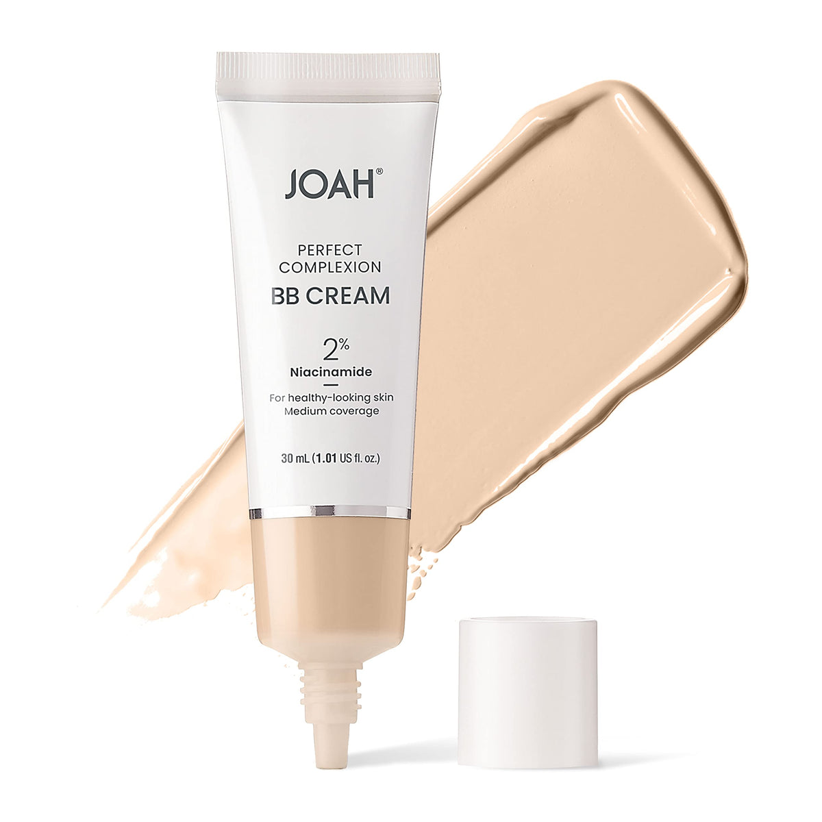 Joah Beauty Bb Cream - Hyaluronic Acid & Niacinamide, Medium Coverage, Fair With Warm Undertones