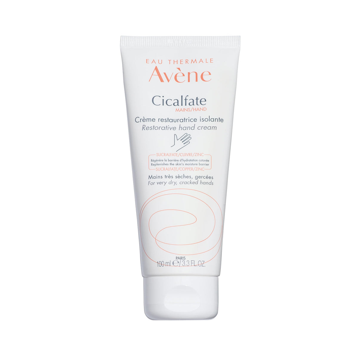 Avène Cicalfate Hand Cream - Intense Nourishing Lotion For Dry Cracked Hands, 3.3 Oz