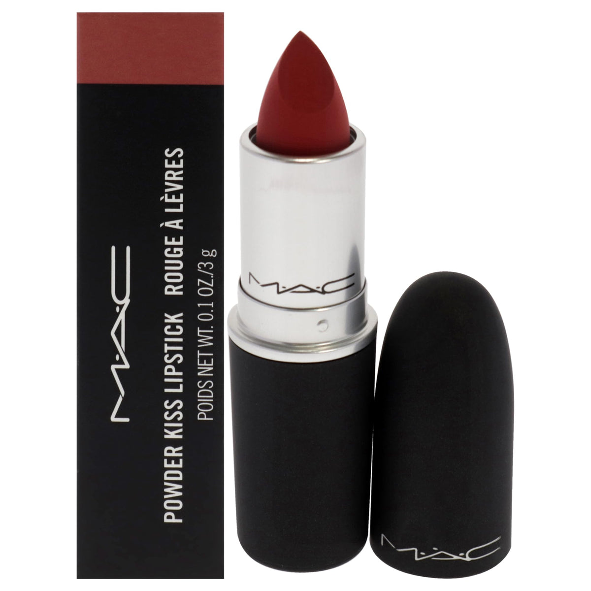 Mac Powder Kiss Lipstick Stay Curious - 0.1 Oz Creamy Hydrating Lip Color For Women