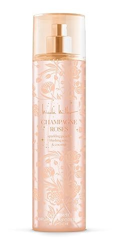 Nicole Miller Champagne Roses Body Mist, 8 fl. oz. - Floral Fragrance for Refreshing Body Spray, Perfect for Everyday Use