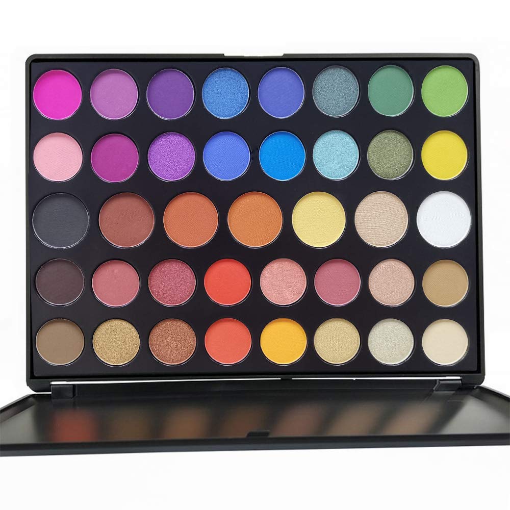 Everfavor 39 Color Pro Makeup Palette - Pigmented Matte & Shimmer Eyeshadows, Waterproof, Cruelty-Free