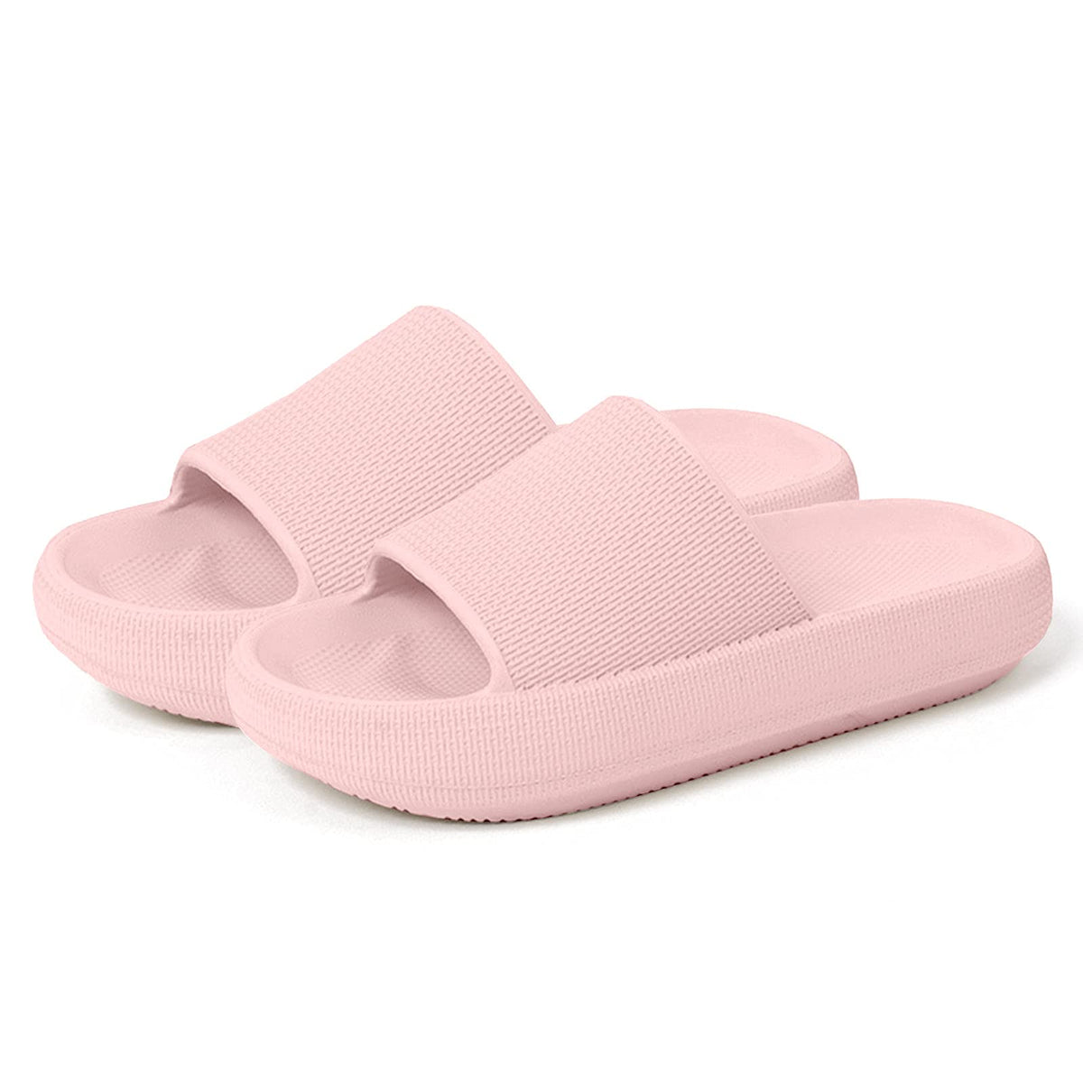 Menore Quick Drying Cloud Slippers - Non-Slip Open Toe Sandals For Indoor & Outdoor, Pink