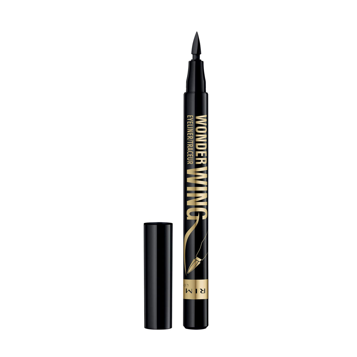 Rimmel Wonder Wing Eyeliner, Black - 0.05 Fl Oz, Precise Winged Eyeliner For Easy Application