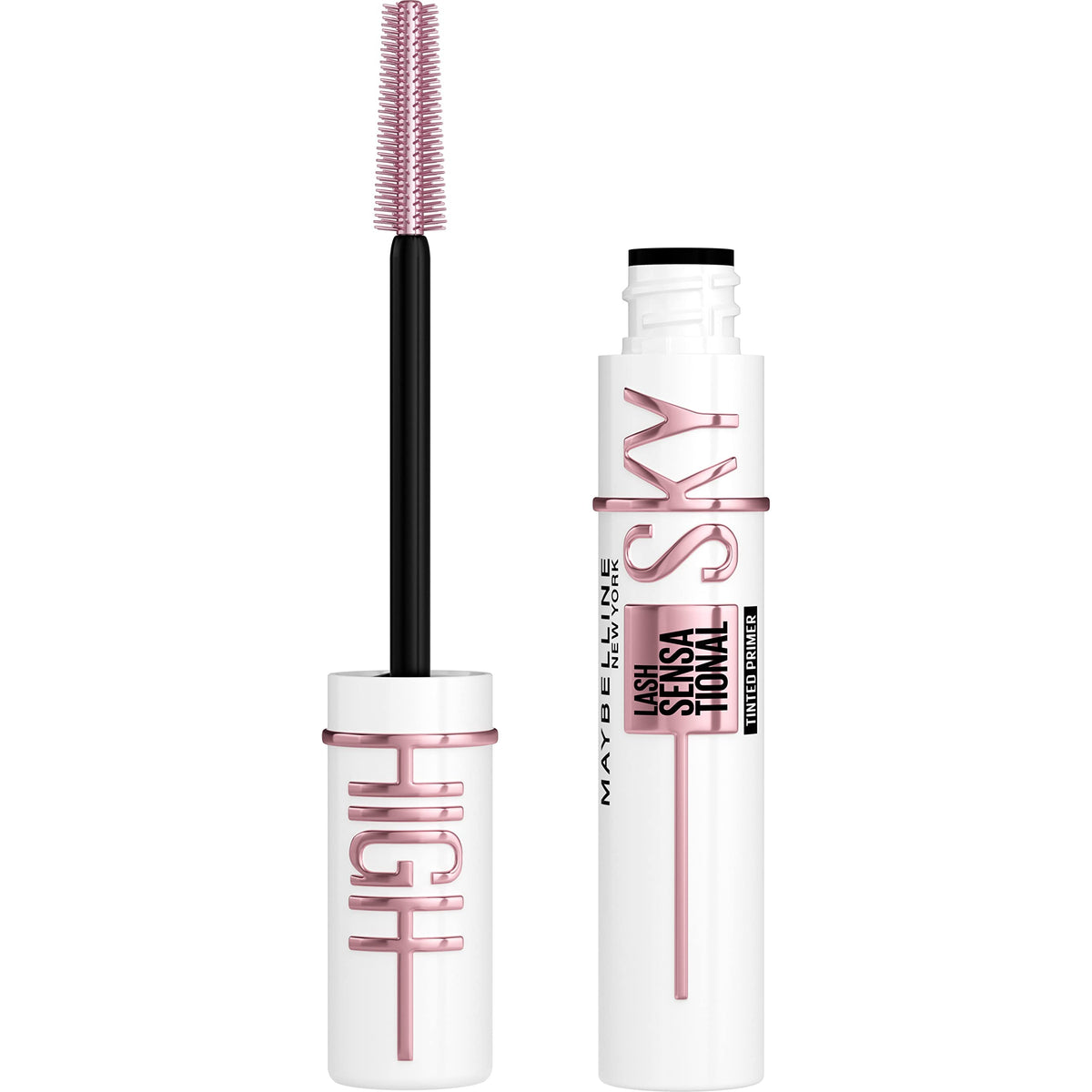 Maybelline Lash Sensational Sky High Primer, Tinted Soft Black, Lengthening & Thickening, 0.26 Fl Oz