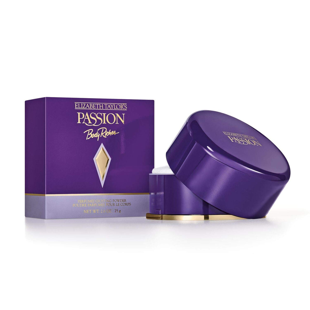 Elizabeth Taylor Passion Body Powder For Women, 2.6 Oz Fragrance Dusting Powder