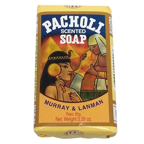 Murray & Lanman Pacholi Scented Soap, 3.3 Oz - Aromatic Bath Bar For Relaxation