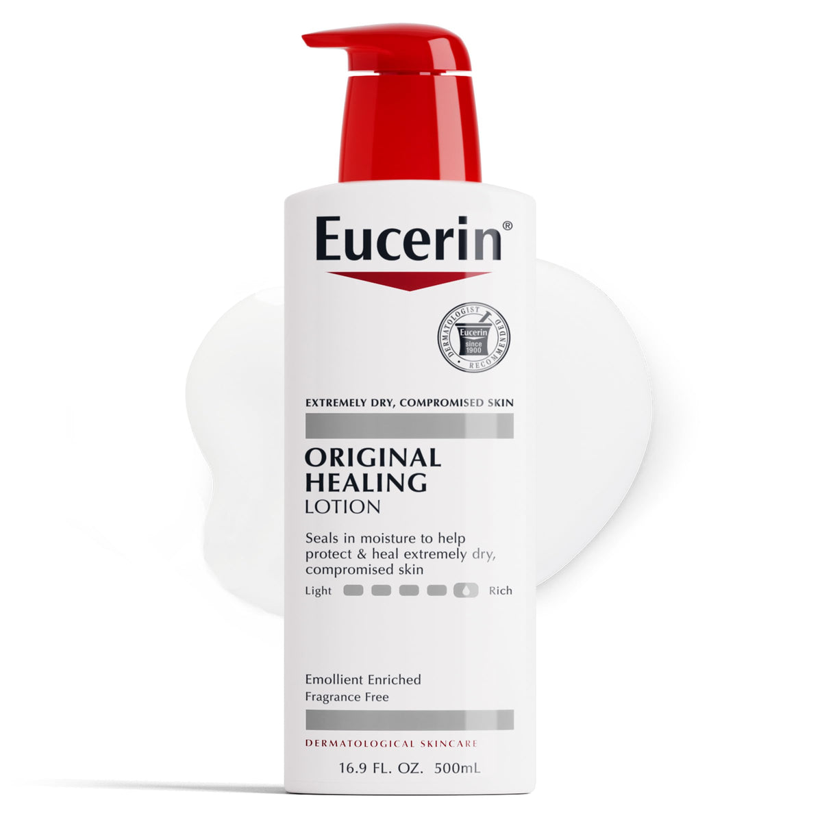 Eucerin Original Healing Rich Body Lotion, 16.9 Fl Oz For Extremely Dry Skin