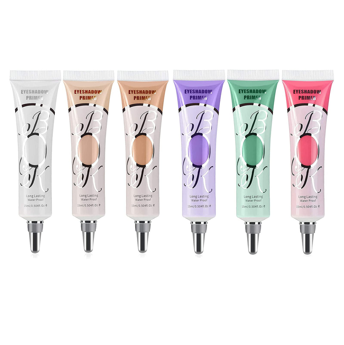 Coosa 6 Color Eyeshadow Primer Set - Waterproof Liquid Matte Base For Long Lasting Makeup