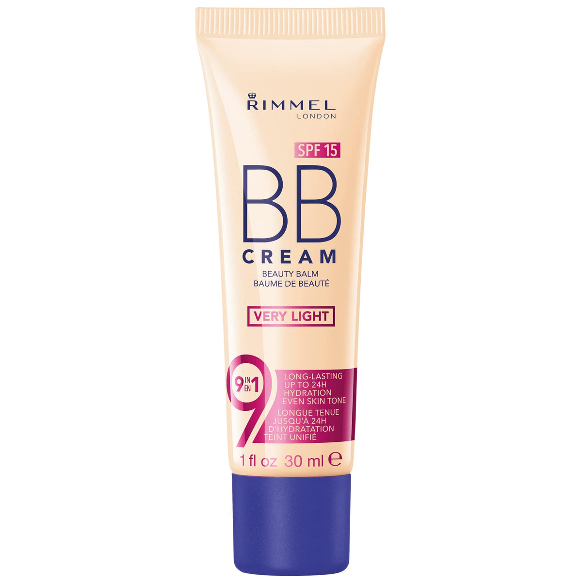 Rimmel London Bb Cream, Very Light, 1 Fl Oz - Lightweight Moisturizer For Flawless Skin