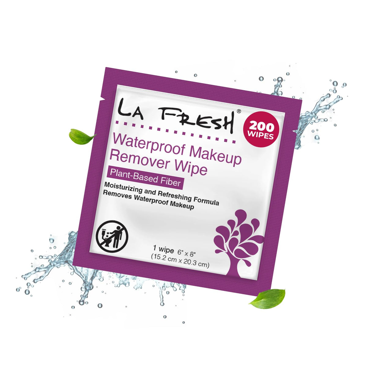 La Fresh Makeup Remover Wipes - 200 Count Waterproof & Moisturizing Skincare Essentials