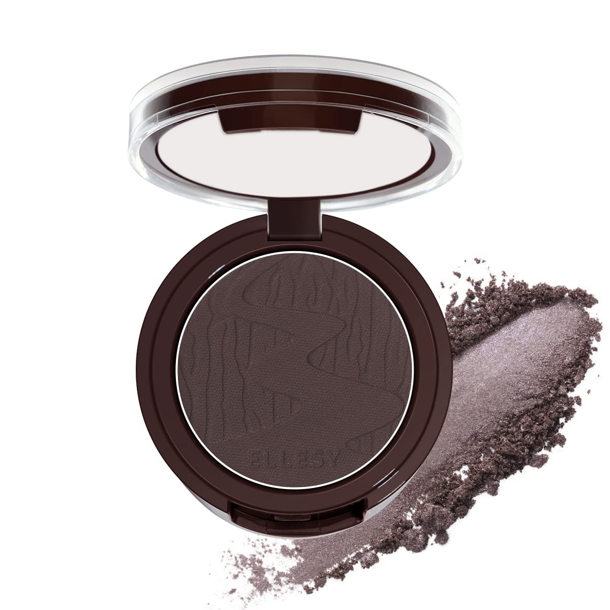 Ellesy Dark Brown Eyebrow Powder Palette - Long-Lasting Waterproof Makeup With Mirror