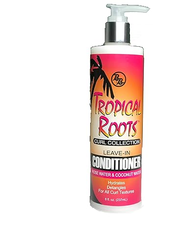 Bronner Brothers Tropical Roots Leave-In Conditioner, 8 Oz - Moisturizing & Nourishing Hair Care