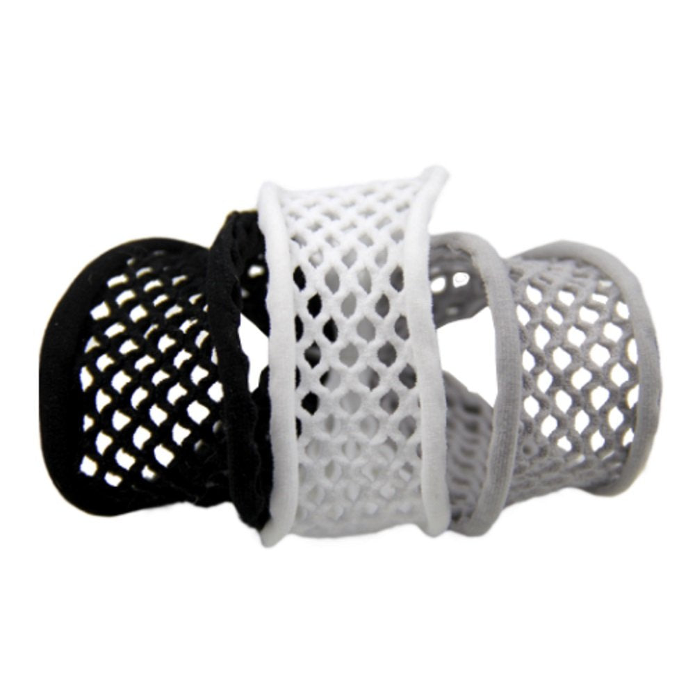 Di Prima Classic Combo Mesh Elastic - White/Black/Grey, 1 Count Cotton Pack