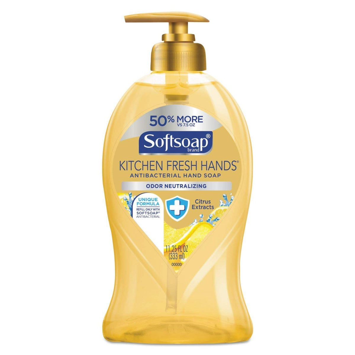 Softsoap Antibacterial Hand Soap, Citrus Scent, 11.25 Oz Pump Bottle, Pack Of 6