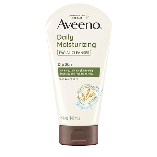 Aveeno Daily Moisturizing Facial Cleanser, Hydrating Face Wash, Non-Gmo Oat, 5 Fl. Oz