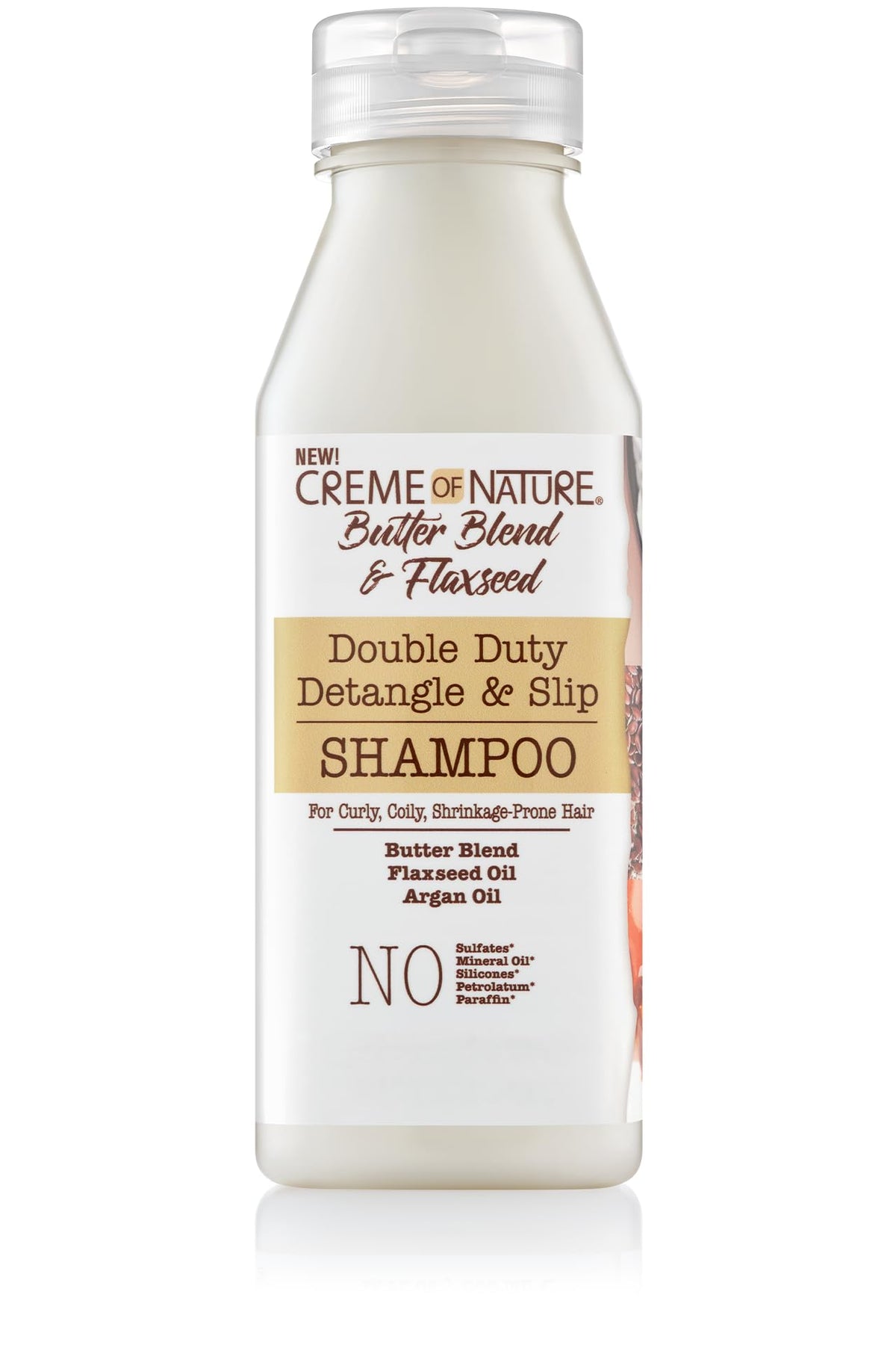 Creme Of Nature Detangling Shampoo With Argan & Flaxseed Oils, Moisturizing, 12Oz