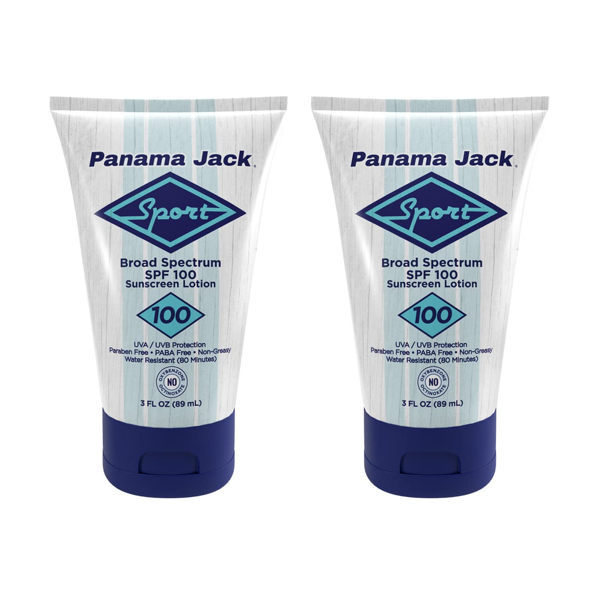 Panama Jack Spf 100 Sport Sunscreen Lotion, Broad Spectrum, Non-Greasy, 3 Fl Oz (Pack Of 2