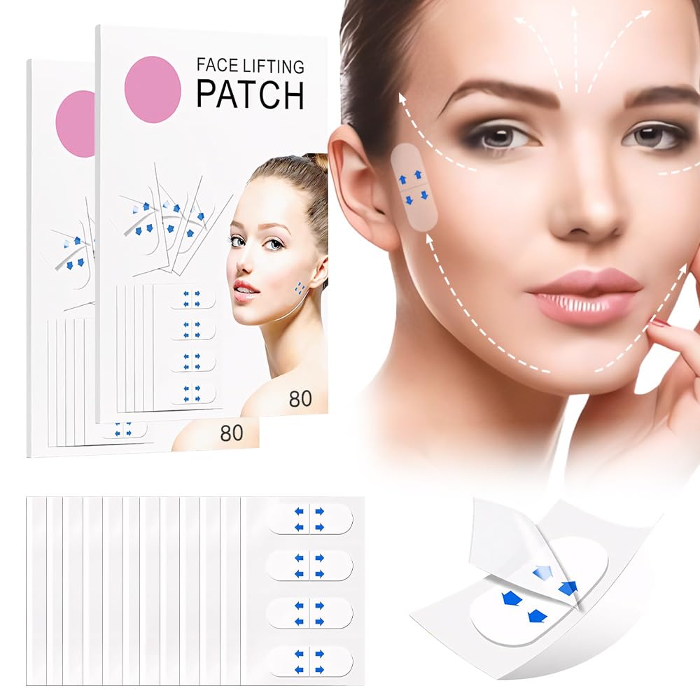 Kaely 160 Pcs Instant Face Lift Tape & Body Shaping Tape For Neck & Double Chin V-Shape