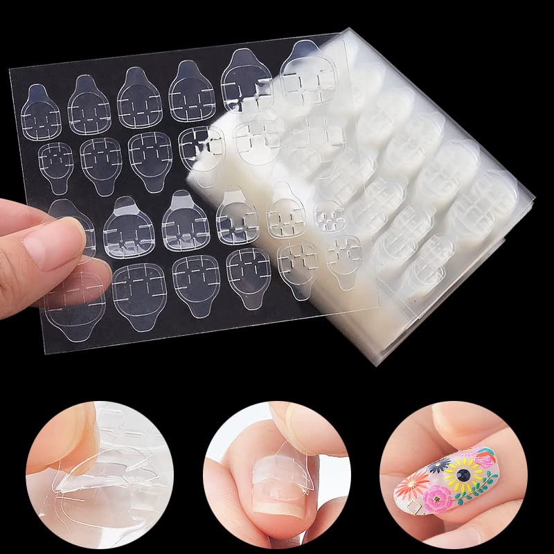 Noval 1200 Pcs Nail Adhesive Tabs - Waterproof Sticky Tabs For Press-On Nail Art