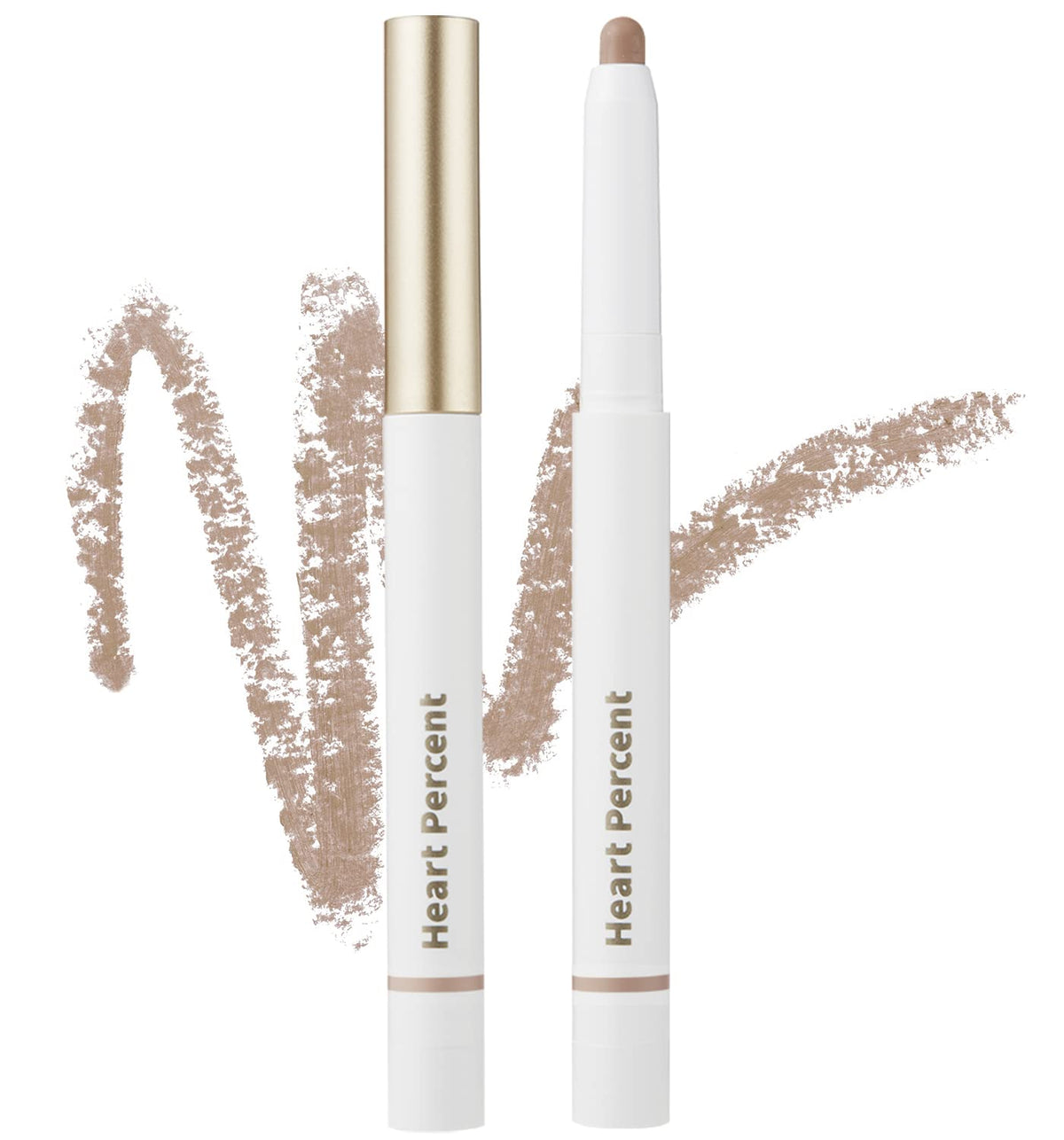 Heart Percent Long-Lasting Creamy Lip Crayon #17 Taupe Beige - Retractable Lip Pencil 0.8G