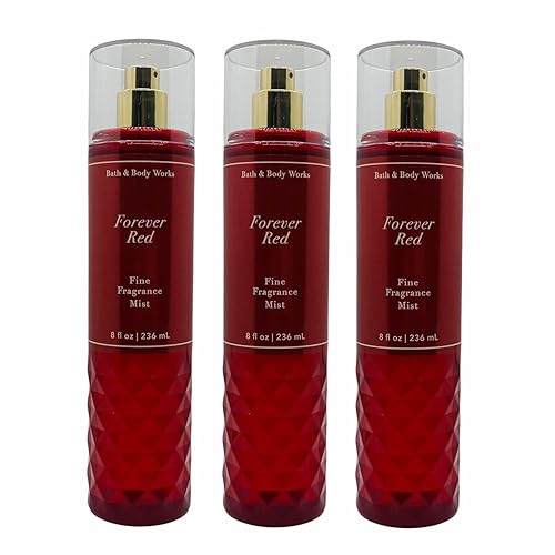 Bath & Body Works Forever Red Fine Fragrance Mist 8 Fl Oz 3-Pack - Packaging May Vary