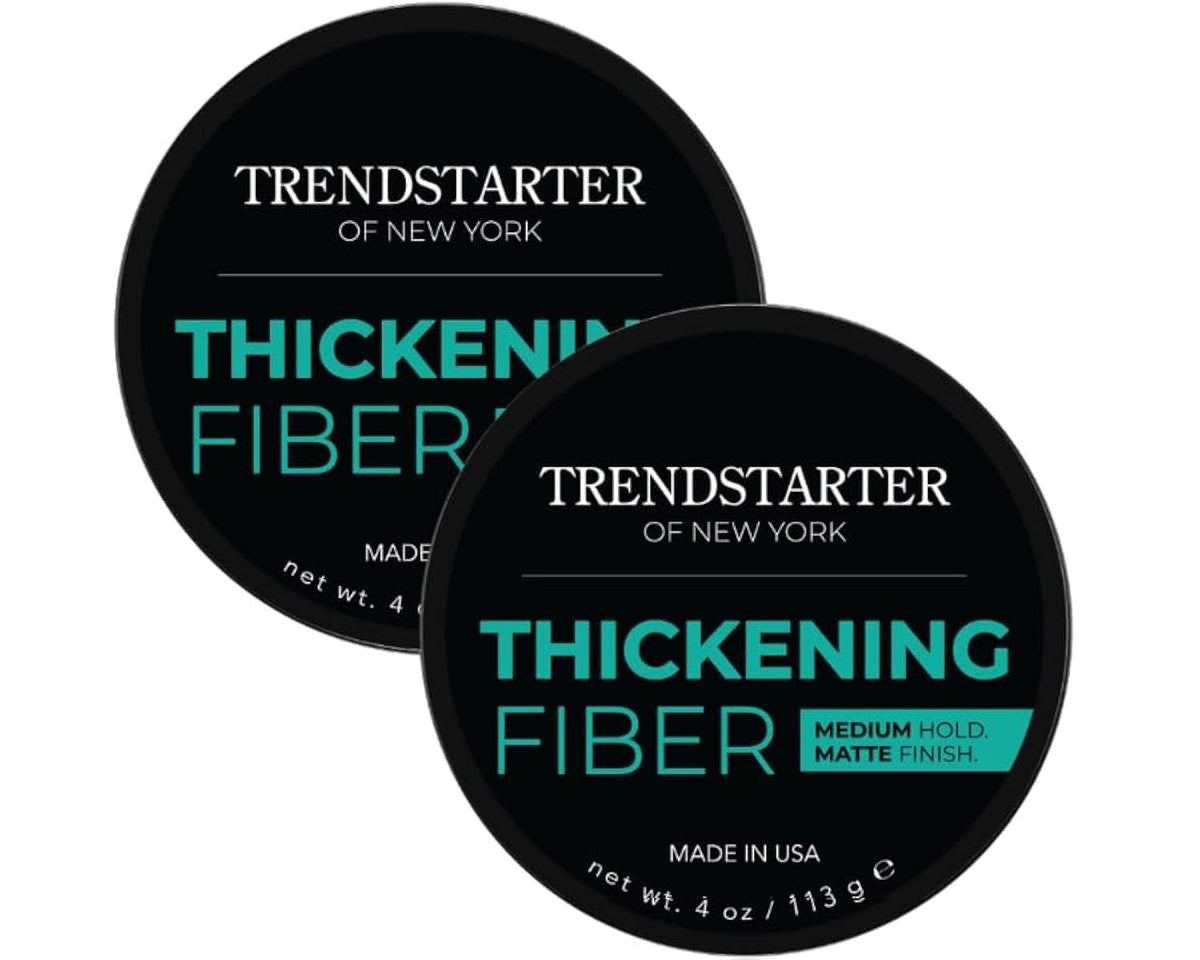 Trendstarter Thickening Fiber Pomade - 4Oz (Pack Of 2) - Medium Hold, Matte Finish, Water-Based