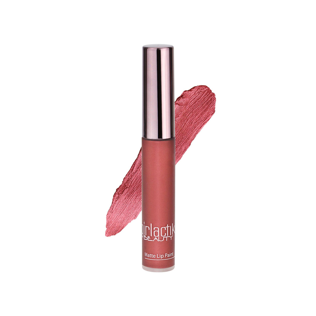 Girlactik Long Lasting Matte Lip Paint - Allure, Crimson Liquid Lipstick, 0.25 Oz