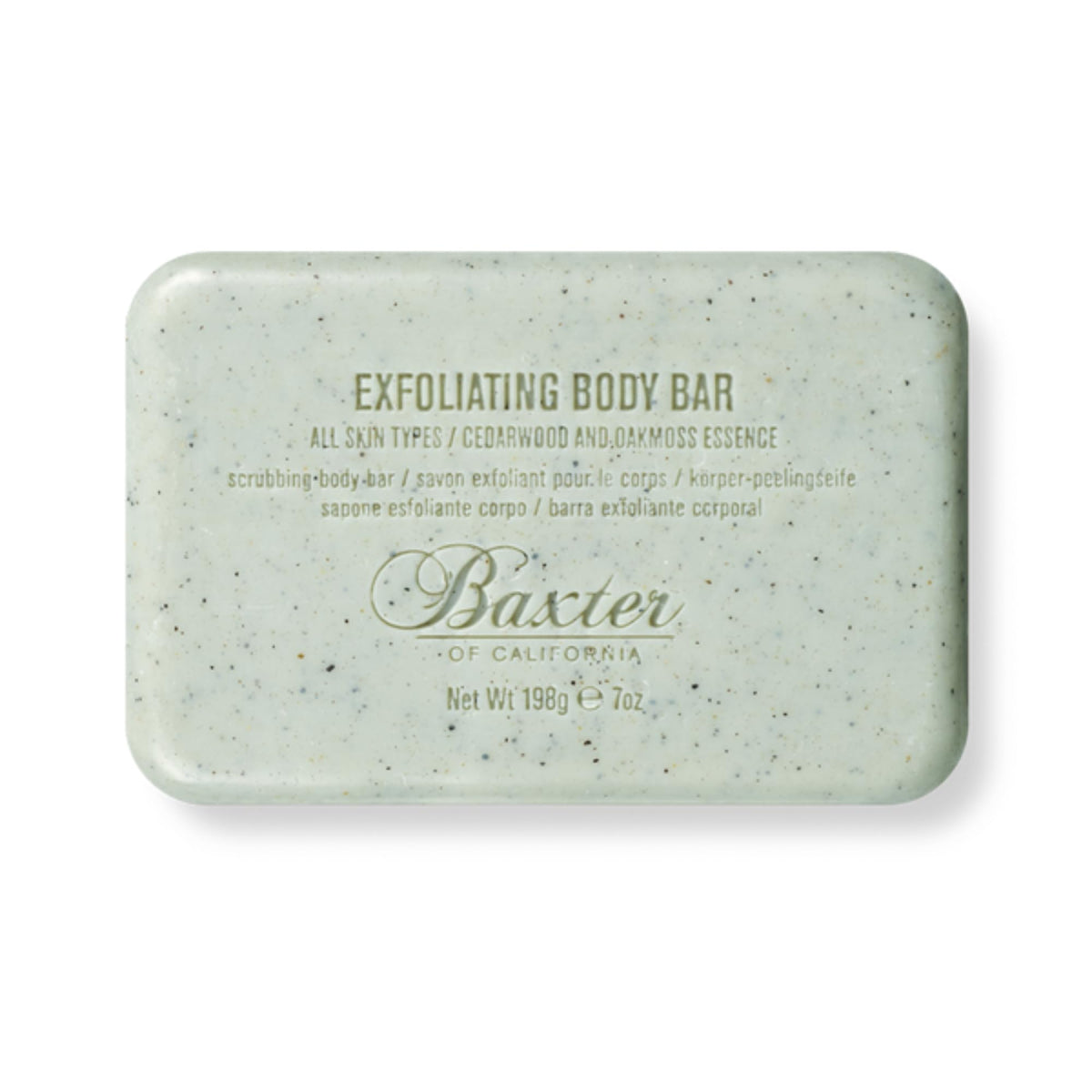 Baxter Of California Exfoliating Body Bar Soap For Men - Cedarwood & Oak Moss, 7 Oz