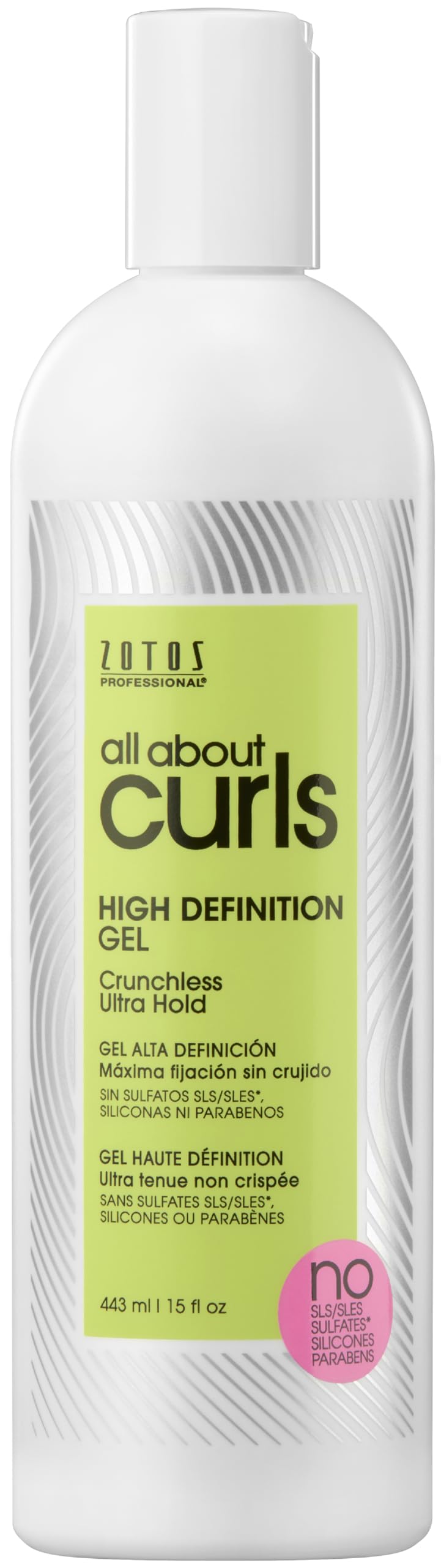 All About Curls High Definition Gel - Crunchless Ultra Hold for Curly Hair - 15 Fl Oz