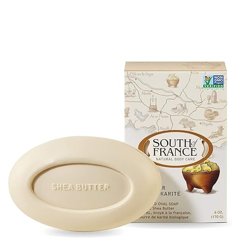 South Of France Shea Butter French Milled Vegetable Bar Soap, 6 Oz - Moisturizing Cleanser