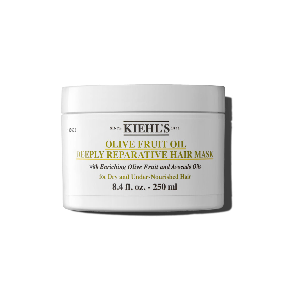 Kiehl'S Olive Fruit Oil Hair Mask - Moisturizing Treatment For Dry & Damaged Hair, 8.4 Fl Oz