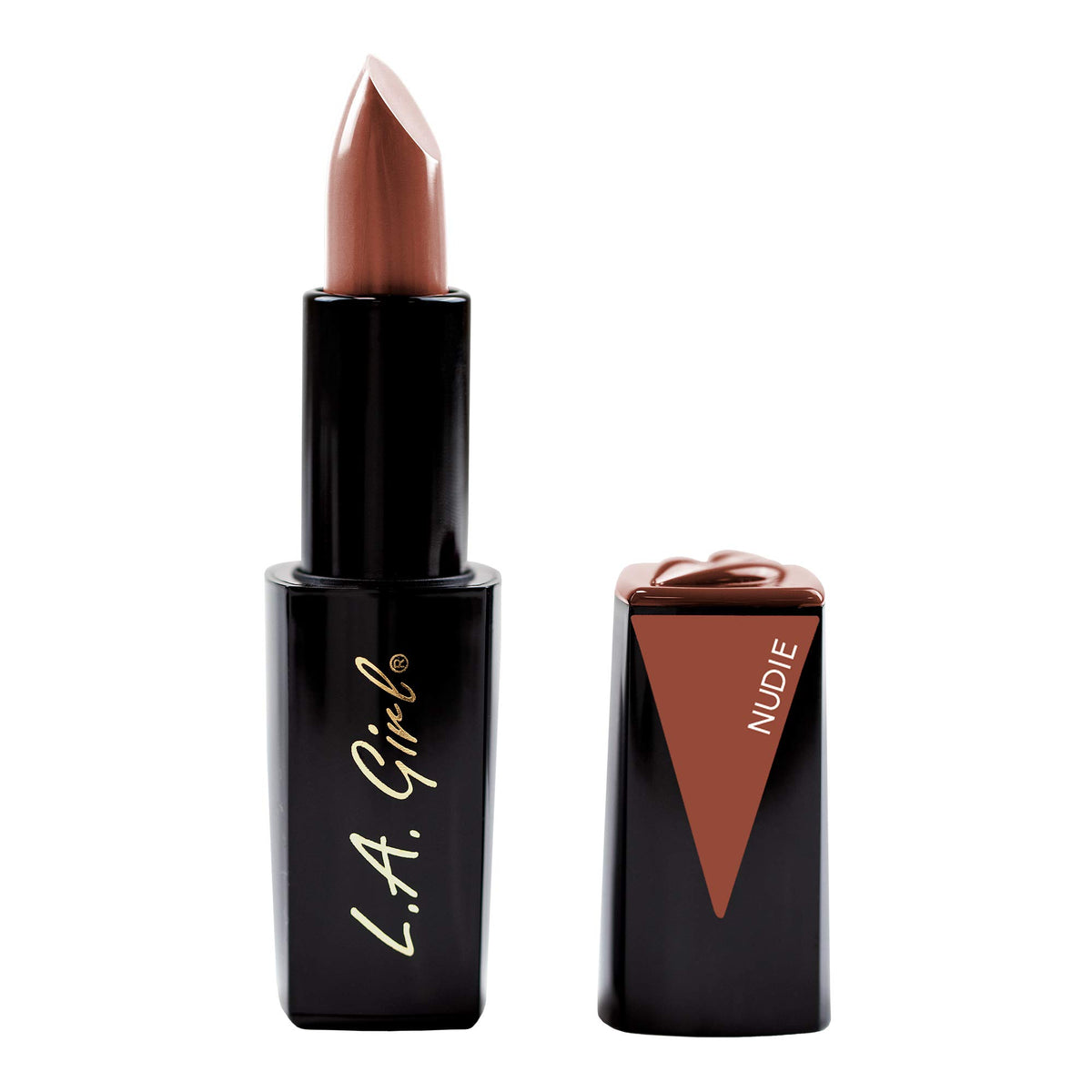 L.A. Girl Lip Attraction Lipstick In Nudie - 1 Ounce, Long-Lasting Color, Smooth Finish