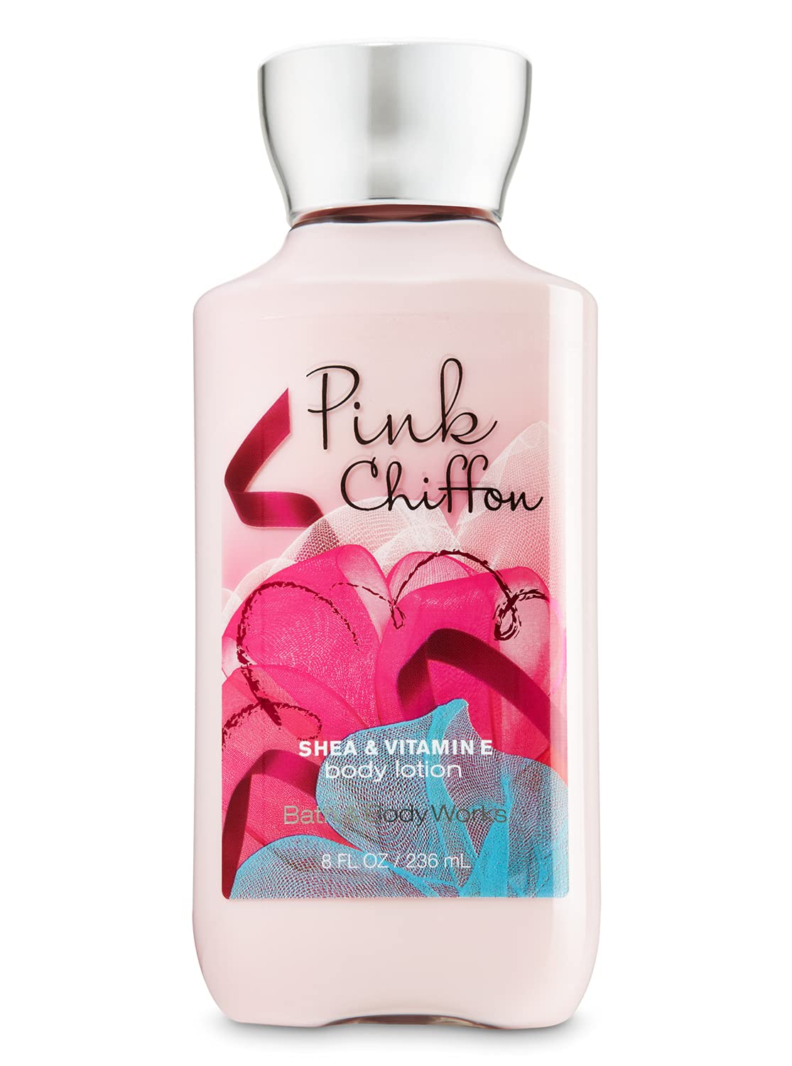 Bath & Body Works Pink Chiffon Body Lotion, 8 Fl Oz - Moisturizing & Fragrant Skin Care