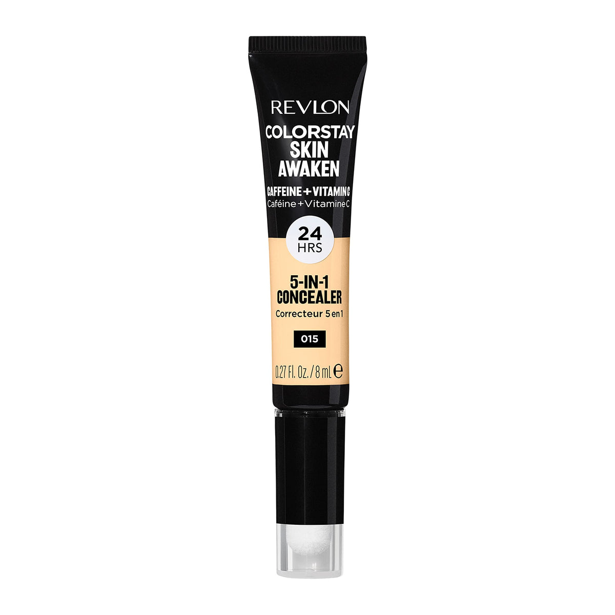 Revlon Colorstay Skin Awaken 5-In-1 Concealer, Lightweight, Caffeine & Vitamin C, 015 Light