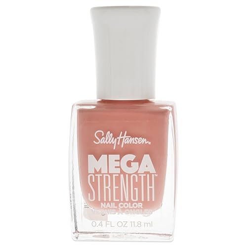 Sally Hansen Mega Strength Nail Polish, Her Oine, 0.4 Fl Oz, Long-Lasting Color