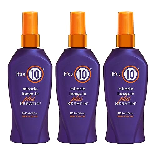 It'S A 10 Haircare Miracle Leave-In Conditioner Spray With Keratin, 10 Oz, 3 Pack