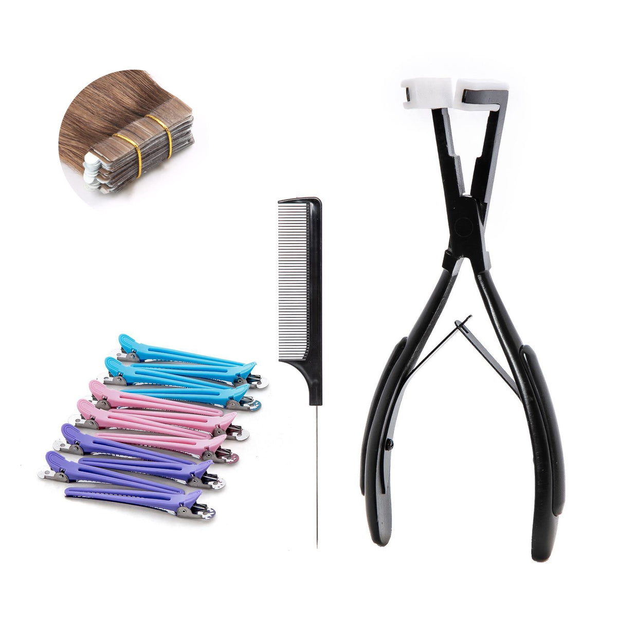 Coloryoung Tape In Hair Extensions Plier - Professional Metal Sealing Tool For Human Hair