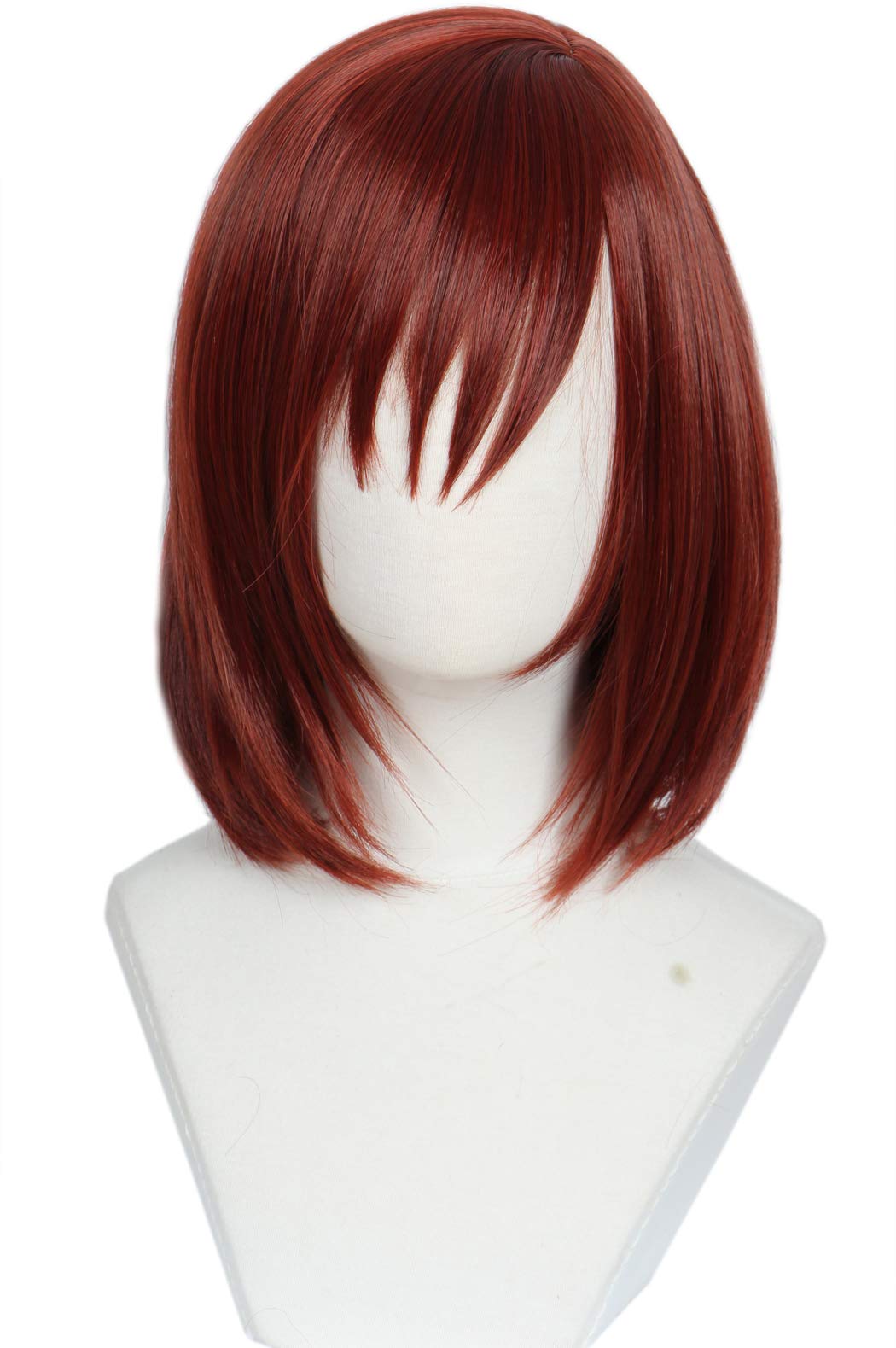 Linfairy Dark Red Kairi Wig for Women - Halloween Cosplay Party Hair Fiber Wig