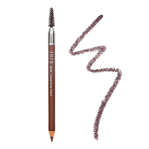 Zuzu Luxe Cream Brow Pencil - Mink, Vegan, Paraben-Free, 0.04 Oz, Effortless Definition