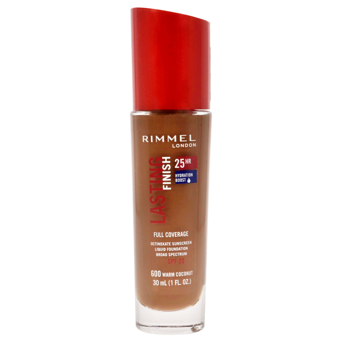 Rimmel London Lasting Finish 25HR  600 Warm Coconut  Foundation  25Hour Wear  Full Coverage  Waterproof  1oz