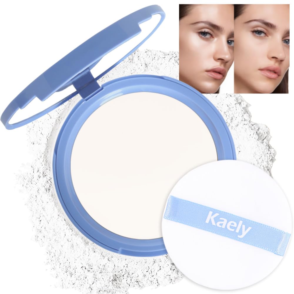 Evpct Kaely Oil Control Pressed Face Powder, Translucent White, Long Lasting, Waterproof, 0.35 Oz