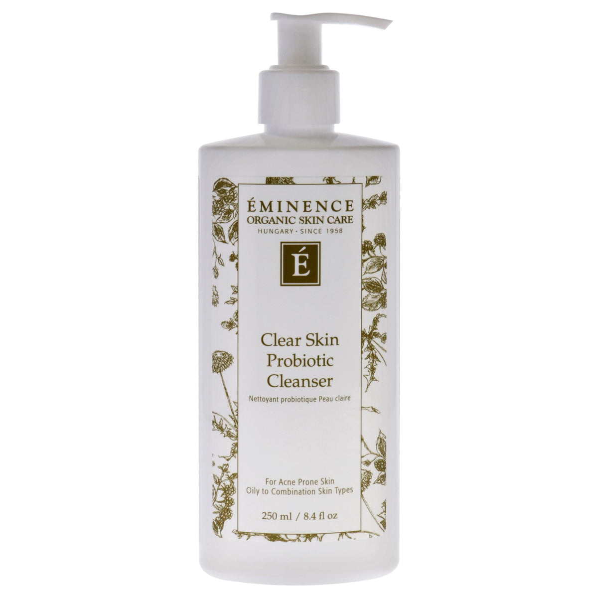 Éminence Clear Skin Probiotic Cleanser - 8.4 Fl Oz - White Plastic - Acne Treatment