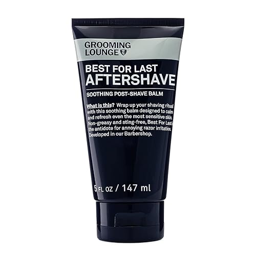 Grooming Lounge Soothing Aftershave Balm For Sensitive Skin - Non-Greasy, Fragrance-Free, 5 Oz