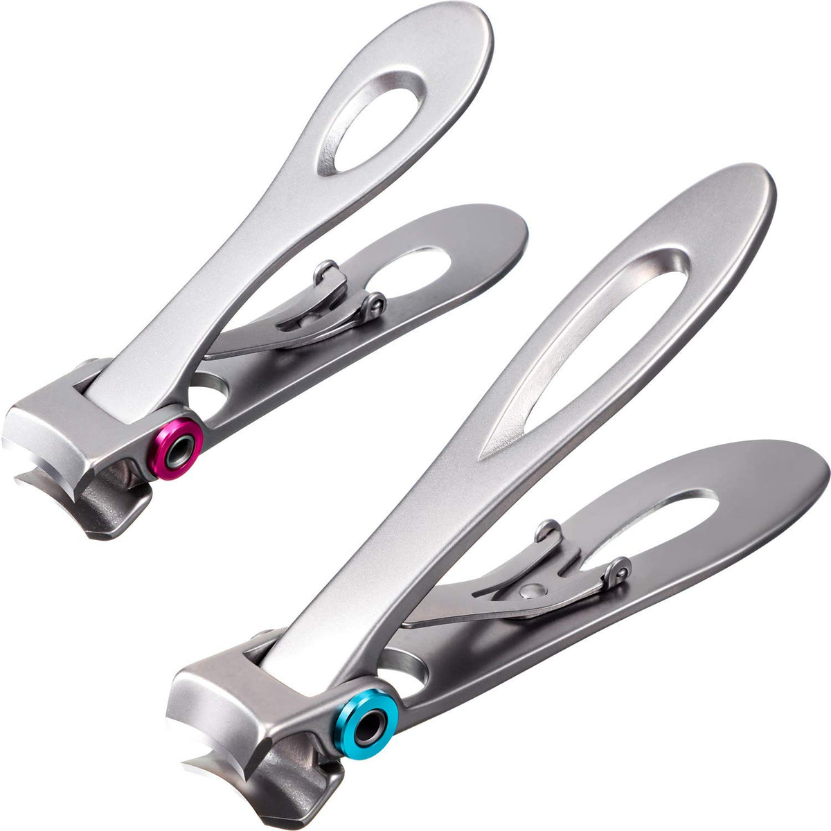 Mudder 2-Piece Oversized Stainless Steel Nail Clippers For Thick Toenails & Fingernails